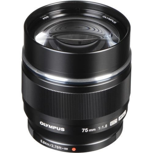 Olympus M.Zuiko Digital ED 75mm f/1.8 Lens (Black) in India at lowest Price  | IMASTUDENT.COM