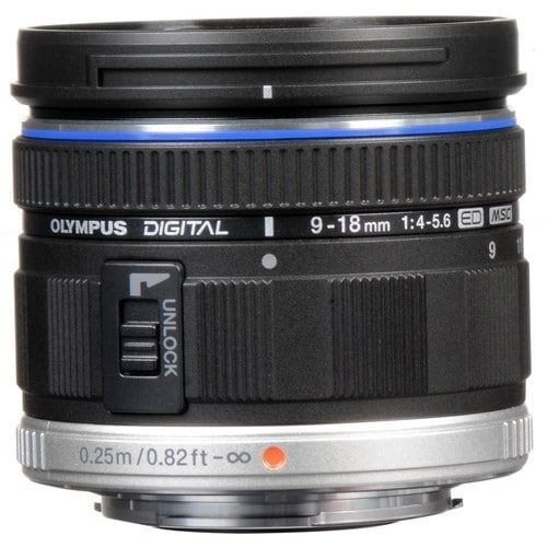 Olympus M.Zuiko Digital ED 9-18mm f/4-5.6 Lens in India at lowest 