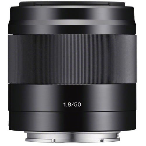 Sony 50mm f/1.8 Optical Lens for Select E-Mount Cameras Black SEL50F18/B -  Best Buy