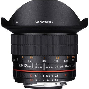 buy Samyang 12mm F/2.8 ED AS NCS Fish-Eye Lens For Nikon in India imastudent.com