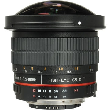 buy Samyang 8mm F3.5 UMC Fish-Eye CS II Lens for Nikon in India imastudent.com