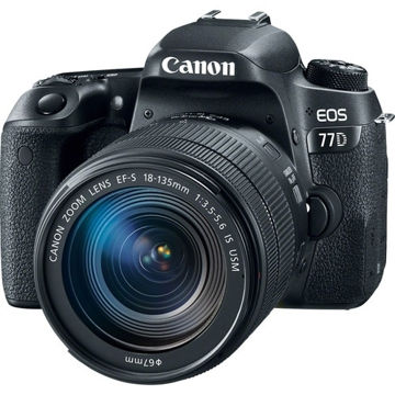 buy Canon EOS 77D DSLR Camera with 18-135mm Lens in india imastudent.com