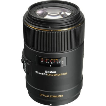 buy Sigma 105mm f/2.8 EX DG OS HSM Macro Lens for Nikon AF Cameras in India imastudent.com