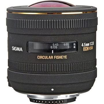 buy Sigma 4.5mm f/2.8 EX DC HSM Circular Fisheye Lens for Nikon F in India imastudent.com