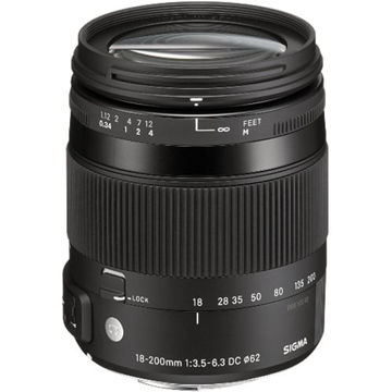 buy Sigma 18-200mm f/3.5-6.3 DC Macro OS HSM Lens For Nikon Digital Cameras in India imastudent.com