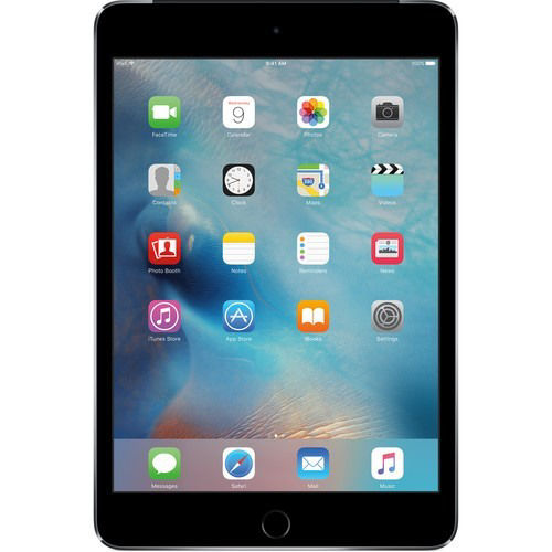 Apple 128GB iPad mini 4 (Wi-Fi + 4G LTE, Space Gray) MK762HN/A