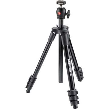 Manfrotto Compact Light Aluminum Tripod (Black) price in india features reviews specs
