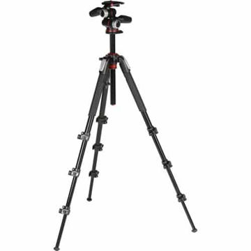 Manfrotto MK190XPRO4-3W Aluminum Tripod with 3-Way Pan/Tilt Head price in india features reviews specs