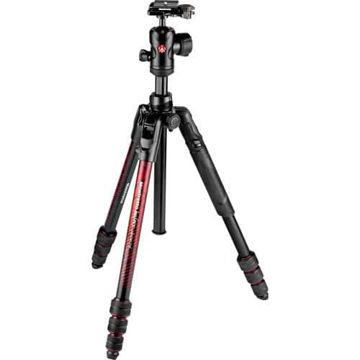 buy Manfrotto Befree Advanced Travel Aluminum Tripod with 494 Ball Head (Twist Locks, Red) in India imastudent.com