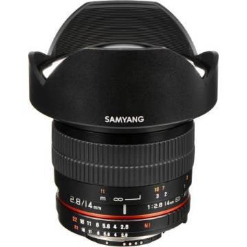 buy Samyang 14mm Ultra Wide-Angle f/2.8 IF ED UMC Lens for Nikon with Focus Confirm Chip in India imastudent.com