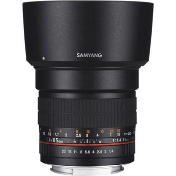 buy Samyang 85mm f/1.4 Aspherical Lens for Nikon With Focus Confirm Chip in India imastudent.com