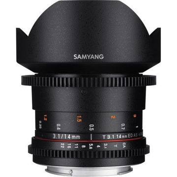 buy Samyang 14mm T3.1 VDSLRII Cine Lens for Canon EF Mount in India imastudent.com