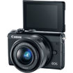 buy Canon EOS M100 Mirrorless Digital Camera with 15-45mm and 55-200mm Lenses (Black) in india imastudent.com