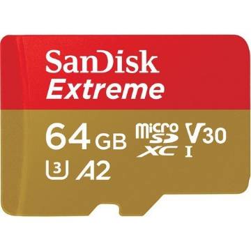 buy SanDisk 64GB Extreme UHS-I microSDHC Memory Card with SD Adapter in India imastudent.com