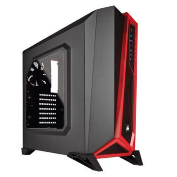 CORSAIR CARBIDE SERIES SPEC-ALPHA MID-TOWER GAMING CASE(BLACK/RED) - CC-9011085-WW price in india features reviews specs