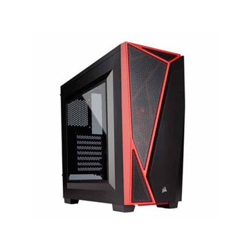CORSAIR CARBIDE SERIES SPEC-04 MID-TOWER GAMING CASE(BLACK-RED)- CC-9011107-WW price in india features reviews specs