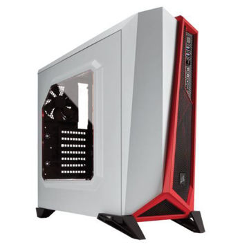 CORSAIR CARBIDE SERIES SPEC-ALPHA MID-TOWER GAMING CASE(WHITE-RED) - CC-9011083-WW price in india features reviews specs