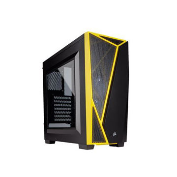 CORSAIR CARBIDE SERIES SPEC-04 MID-TOWER GAMING CASE(BLACK-YELLOW) - CC-9011108-WW price in india features reviews specs