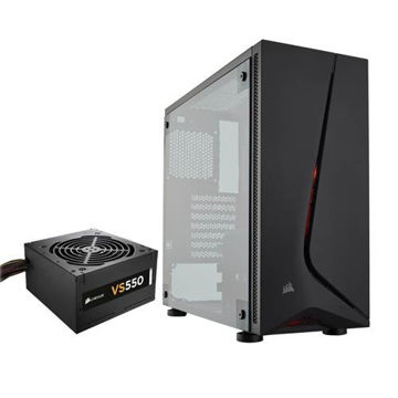 CORSAIR CARBIDE SPEC-05 BLACK MID TOWER GAMING CASE with VS650 SMPS - CC-9011138-WW price in india features reviews specs