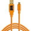 buy Tether Tools TetherPro USB 2.0 A Male to Micro-B 5-Pin Cable (15', Orange) in India imastudent.com