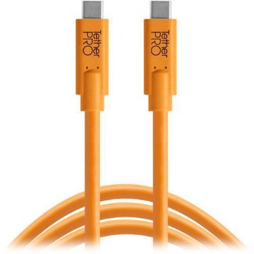 buy Tether Tools TetherPro USB Type-C Male to USB Type-C Male Cable (15', Orange) in India imastudent.com