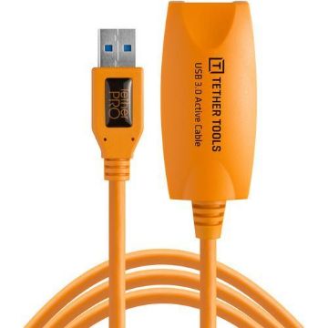 buy Tether Tools TetherPro USB 3.0 Active Extension Cable (Hi-Visibility Orange, 16') in India imastudent.com