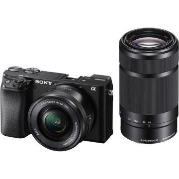 buy Sony Alpha a6100 Mirrorless Digital Camera with 16-50mm and 55-210mm Lenses  in India imastudent.com