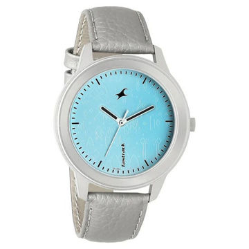 Fastrack ROAD TRIP BLUE DIAL LEATHER STRAP WATCH - 6190SL01 price in india features reviews specs
