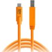 buy Tether Tools TetherPro USB Type-C Male to USB 3.0 Type-B Male Cable (15', Orange) in India imastudent.com