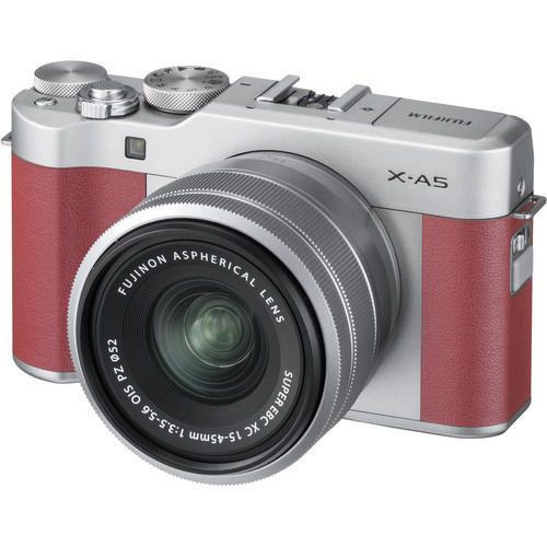 FUJIFILM X-A5 Mirrorless Camera with 15-45mm Lens (Pink)