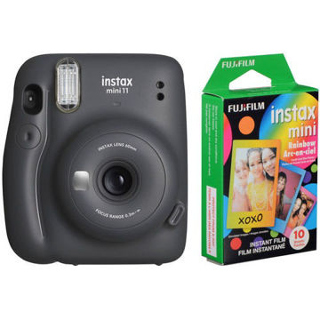 FUJIFILM INSTAX Mini 11 Instant Film Camera with Rainbow Instant Film Kit price in india features reviews specs