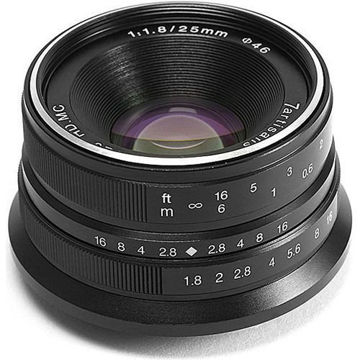 7artisans Photoelectric 25mm f/1.8 Lens for Fujifilm X (Black) price in india features reviews specs