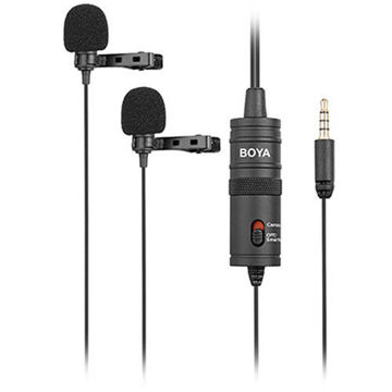 BOYA BY-M1DM Dual Omnidirectional Lavalier Microphone price in india features reviews specs