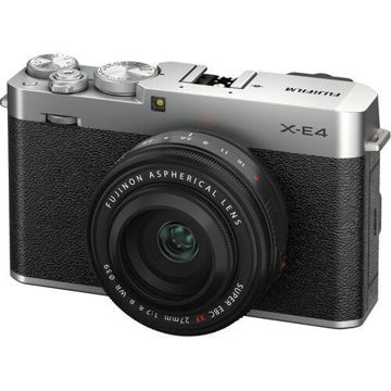 FUJIFILM X-E4 Mirrorless Digital Camera with XF 27mm f/2.8 R WR Lens (Silver) price in india features reviews specs
