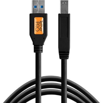 buy Tether Tools TetherPro SuperSpeed USB 3.0 Male A to Male B Cable (15', Black) in India imastudent.com