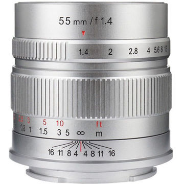 7artisans Photoelectric 55mm f/1.4 Lens for Micro Four Thirds (Silver) in india features reviews specs