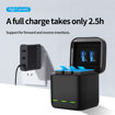 TELESIN 3 Slots LED Storage Charger Box For GoPro Hero9 Black in india features reviews specs