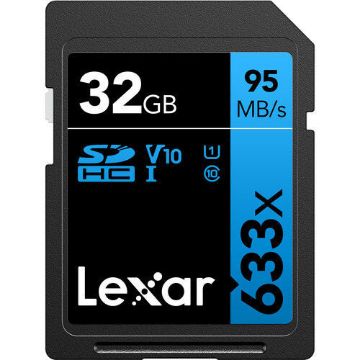 Lexar 32GB Professional 633x UHS-I SDHC Memory Card in india features reviews specs