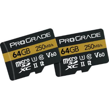 ProGrade Digital 64GB UHS-II microSDXC Memory Card with SD Adapter in India imastudent.com