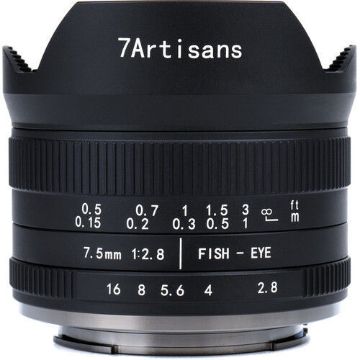 7artisans Photoelectric 7.5mm f/2.8 II Fisheye Lens for Canon EOS-M in India imastudent.com