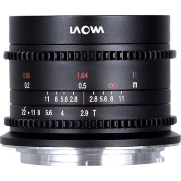 Laowa 9mm T2.9 Zero-D Cine Lens RF Mount in India imastudent.com