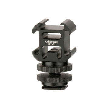 Ulanzi 0915 PT-3S Triple Cold Shoe Mount price in india features reviews specs	