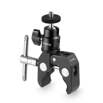 SmallRig 1124 Clamp Mount with 1/4" Screw Ball Head Mount in India imastudent.com
