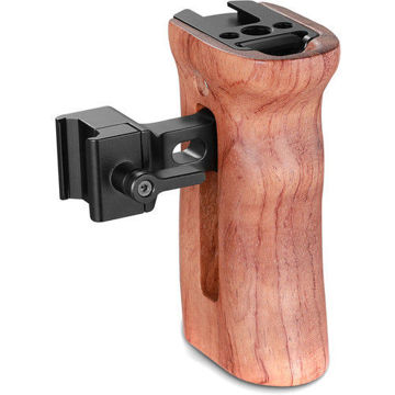 SmallRig 2187B Wooden Side Handle with NATO Clamp in India imastudent.com