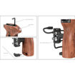 SmallRig 2978 Wooden NATO Side Handle with Quick Release NATO Rail in India imastudent.com