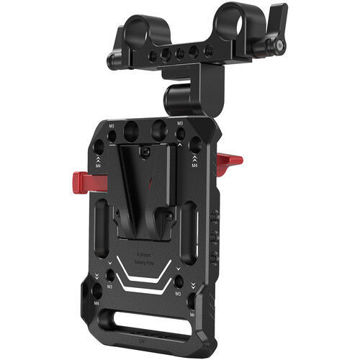 SmallRig 2991 V-Lock Battery Plate with 15mm Rod Clamp & Adjustable Arm in India imastudent.com