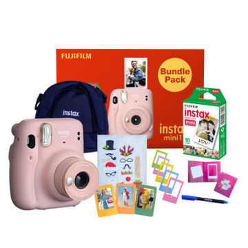 Fujifilm Instax Mini 11 Bundle Pack Blush Pink in India imastudent.com