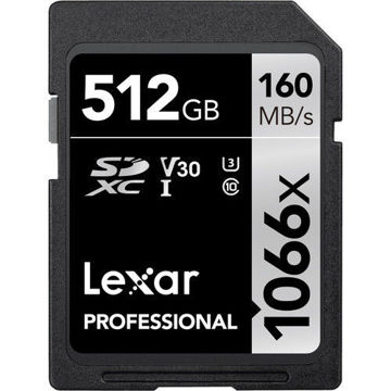 Lexar 512GB Professional 1066x UHS-I SDXC Memory Card (SILVER Series) in India imastudent.com