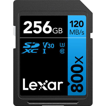 Lexar 256GB High-Performance 800x UHS-I SDXC Memory Card (BLUE Series) in India imastudent.com