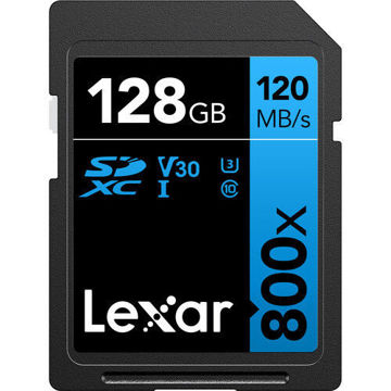 Lexar 128GB High-Performance 800x UHS-I SDXC Memory Card (BLUE Series) in India imastudent.com